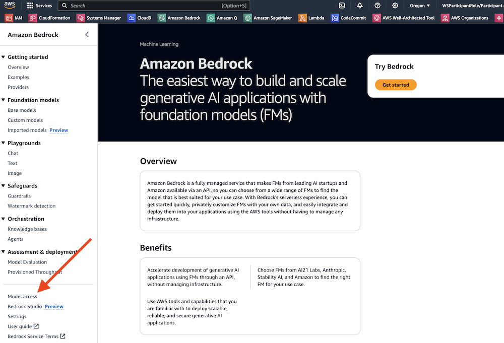 Amazon Bedrock Model Access Link