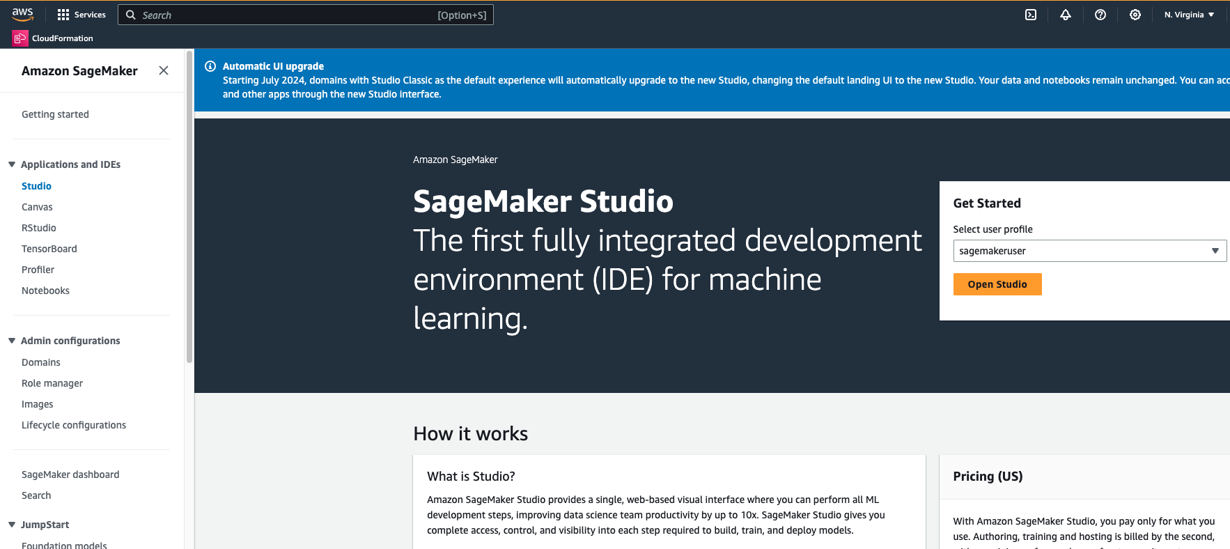 Amazon SageMaker Studio